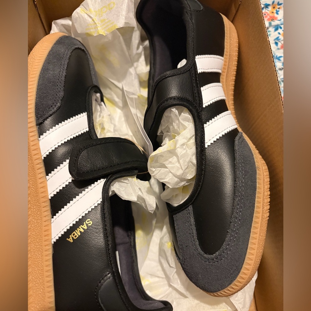 Adidas Samba  Mary Janes Black size 8